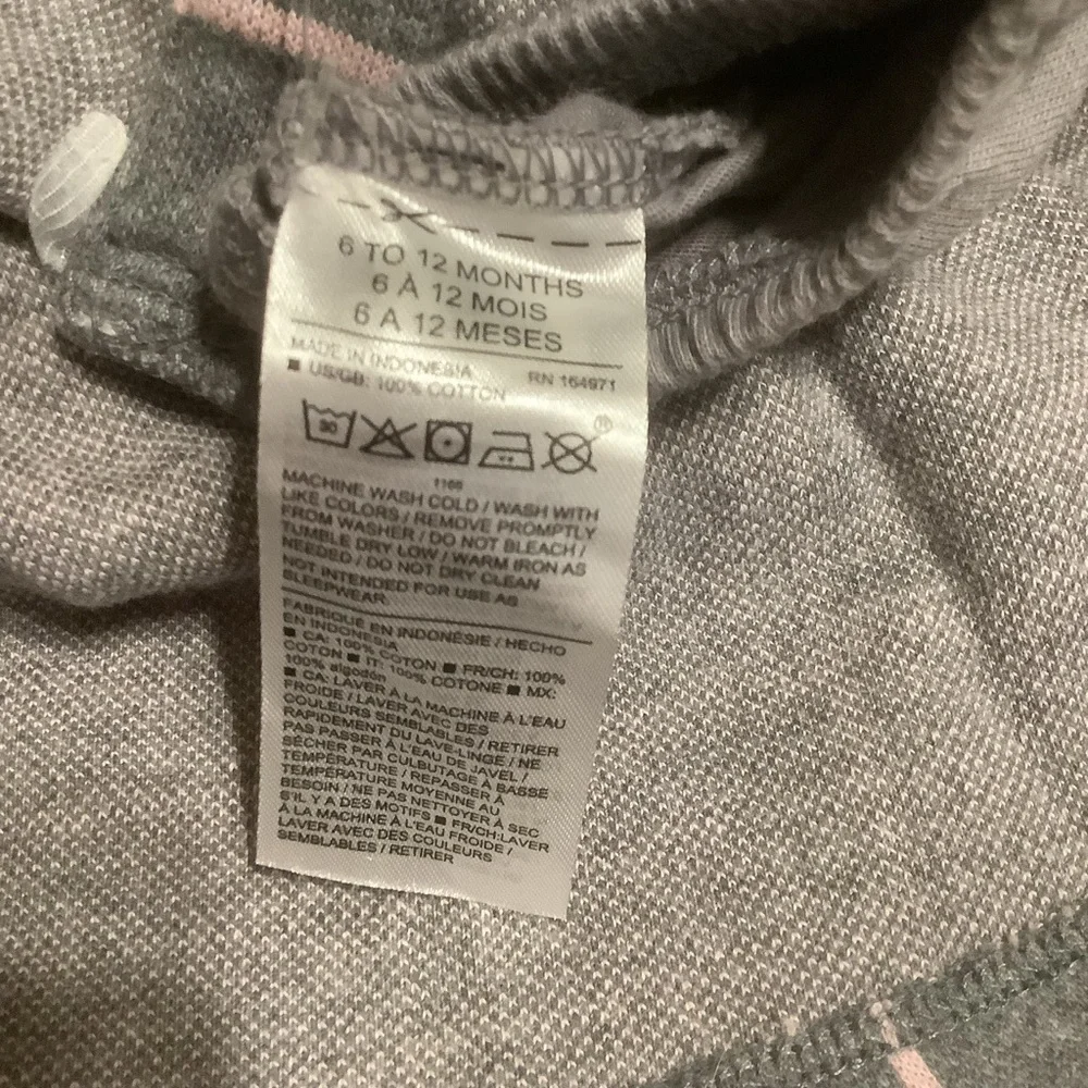 Janie & Jack Grey Windowpane Knit Dress – 6–12 Months